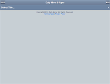 Tablet Screenshot of epaper.dailymirror.lk