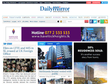 Tablet Screenshot of dailymirror.lk